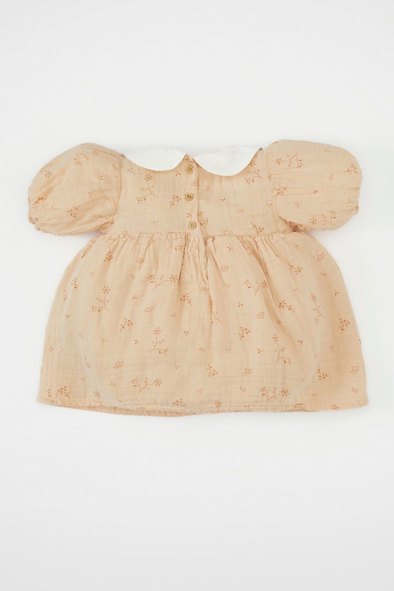 ديفاكتو جمبسوت بيبي بناتي فلورال موسلين حديثي الولادة - Image 5